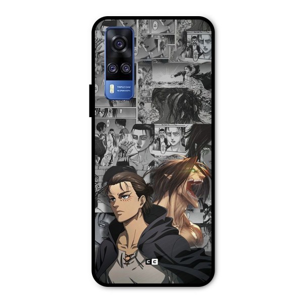 Eren Yeager Manga Metal Back Case for Vivo Y31