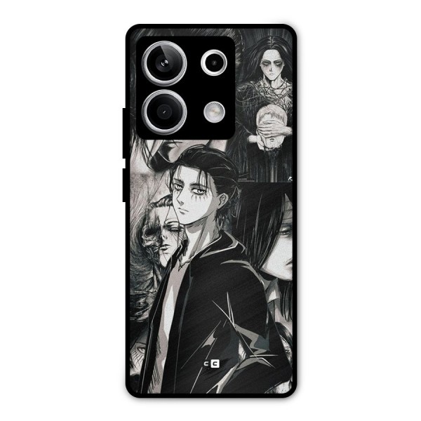 Eren Yeager Titan Metal Back Case for Redmi Note 13 5G