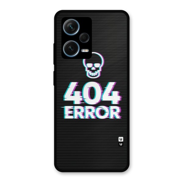 Error 404 Skull Metal Back Case for Redmi Note 12 Pro Plus 5G