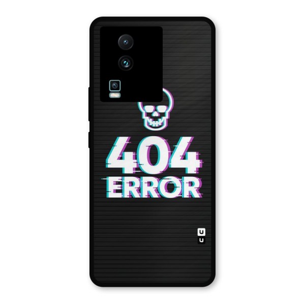 Error 404 Skull Metal Back Case for iQOO Neo 7 Pro