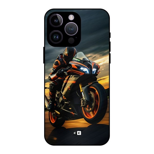 Evening Highway Metal Back Case for iPhone 14 Pro Max