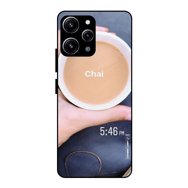 Evening Tea Glass Back Case for Redmi 12 4G