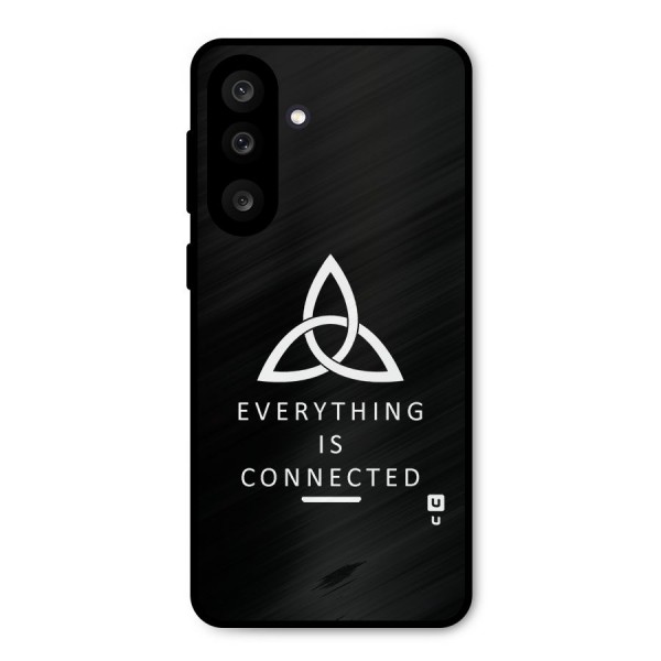 Everything is Connected Typography Metal Back Case for Galaxy M56