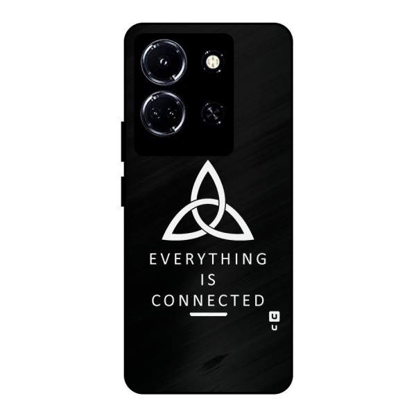 Everything is Connected Typography Metal Back Case for Infinix Note 30 5G