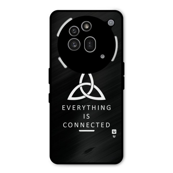 Everything is Connected Typography Metal Back Case for Nothing Phone 3a Pro