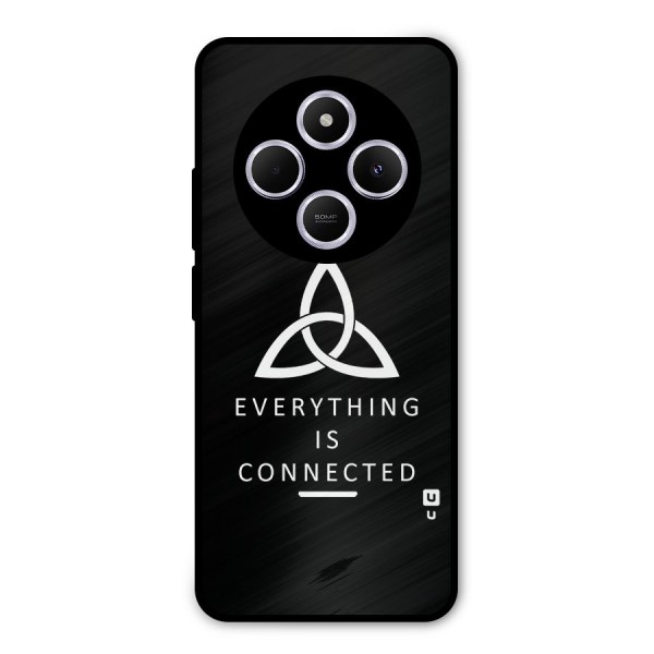 Everything is Connected Typography Metal Back Case for Redmi A4