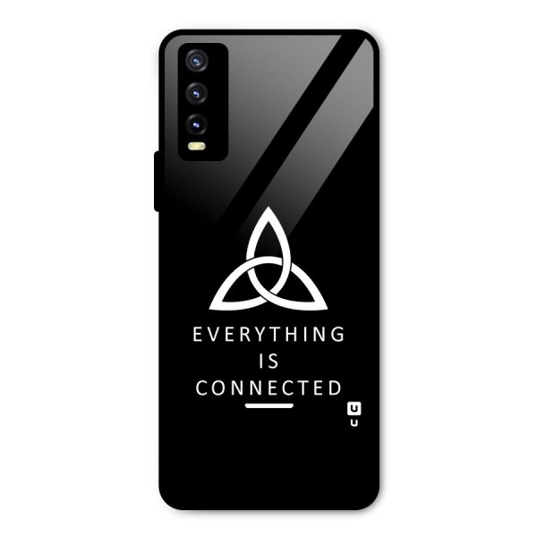 Everything is Connected Typography Metal Back Case for Vivo Y20i