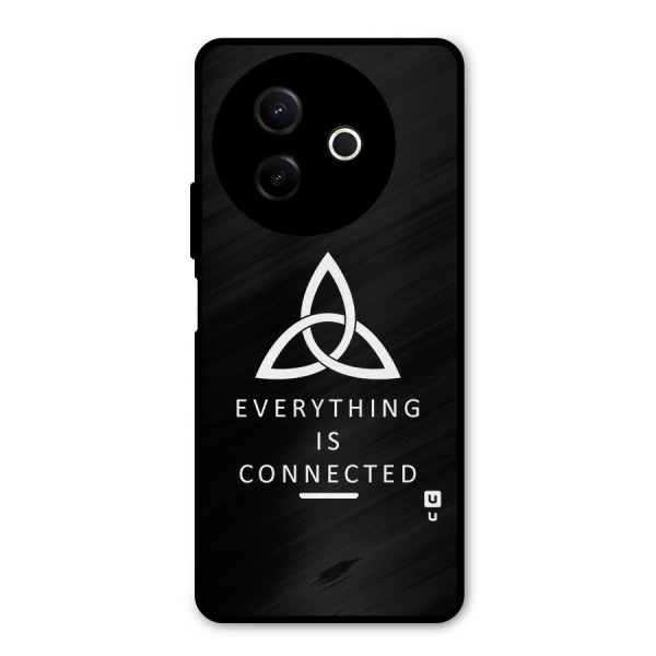 Everything is Connected Typography Metal Back Case for Vivo Y39