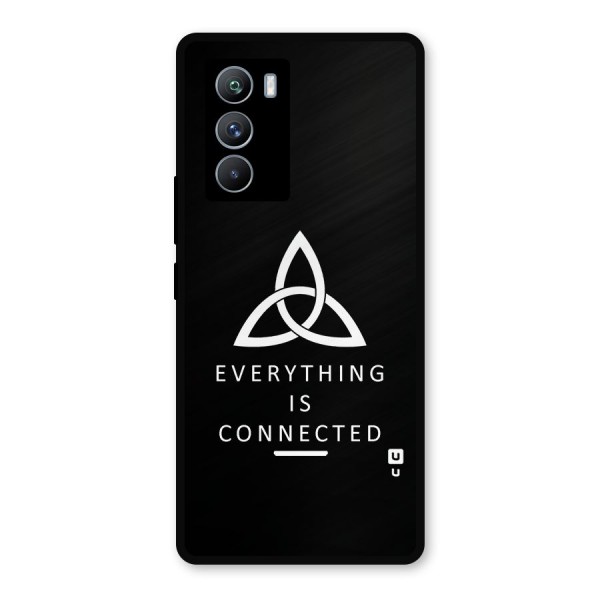 Everything is Connected Typography Metal Back Case for iQOO 9 SE