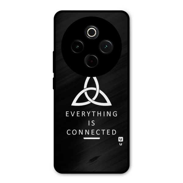 Everything is Connected Typography Metal Back Case for iQOO Z10