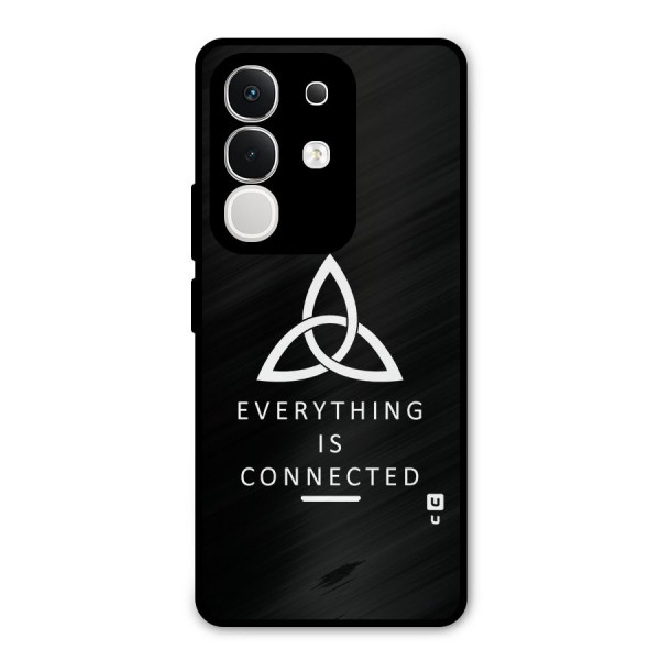 Everything is Connected Typography Metal Back Case for iQOO Z10x