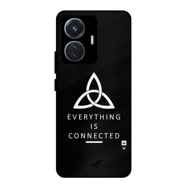 Everything is Connected Typography Metal Back Case for iQOO Z6 44W
