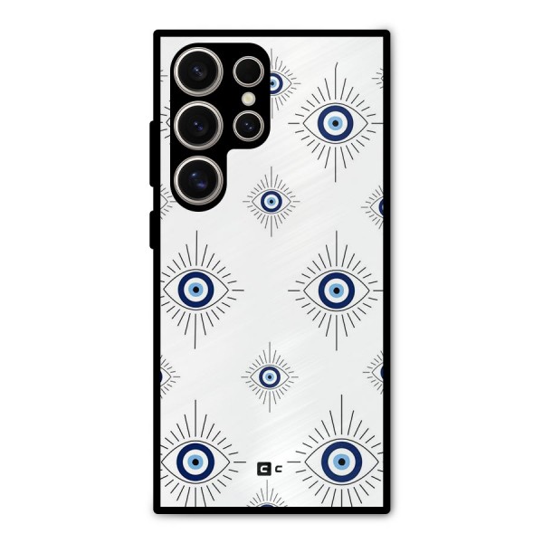 Evil Eye Wall Metal Back Case for Galaxy S24 Ultra
