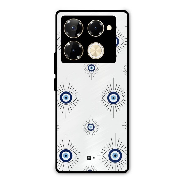 Evil Eye Wall Metal Back Case for Infinix Note 40 Pro Plus