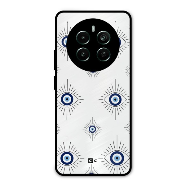 Evil Eye Wall Metal Back Case for Realme 12 Pro Plus