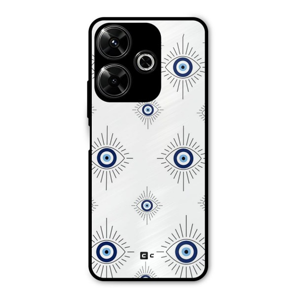 Evil Eye Wall Metal Back Case for Redmi 13 5G