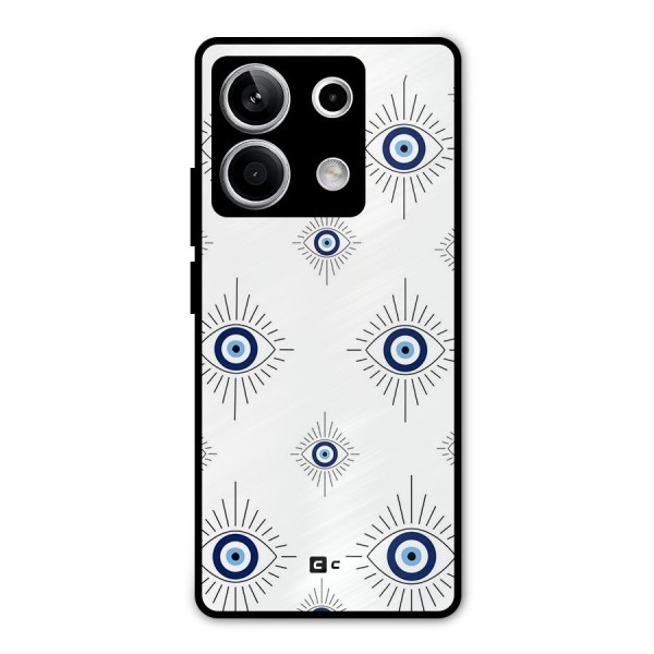 Evil Eye Wall Metal Back Case for Redmi Note 13 5G