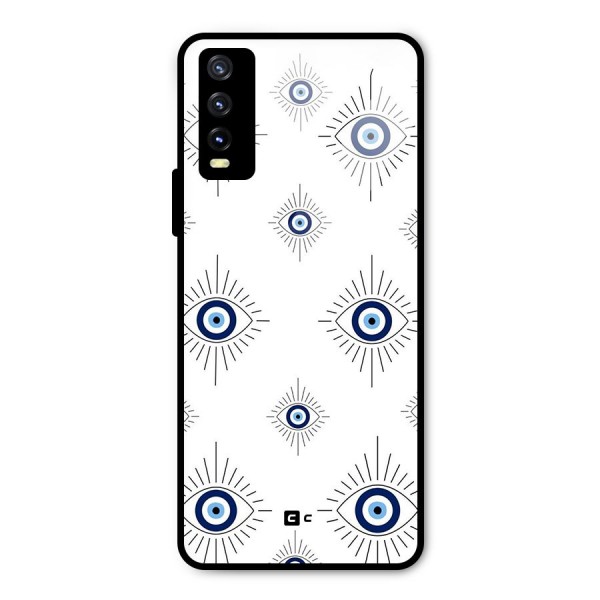 Evil Eye Wall Metal Back Case for Vivo Y20i