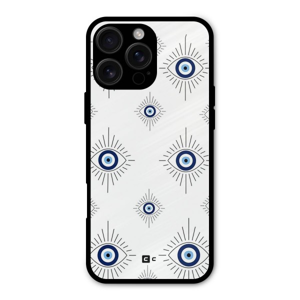 Evil Eye Wall Metal Back Case for iPhone 16 Pro Max