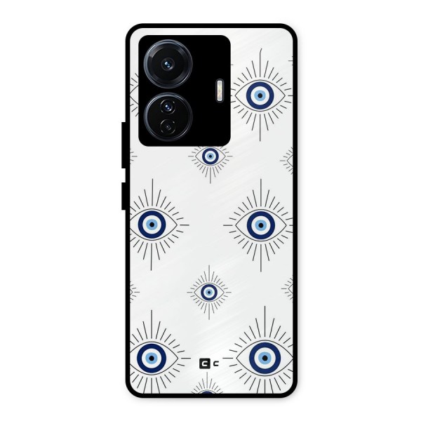 Evil Eye Wall Metal Back Case for iQOO Z6