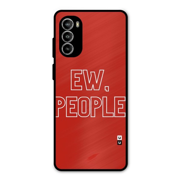 Ew People Metal Back Case for Moto G52