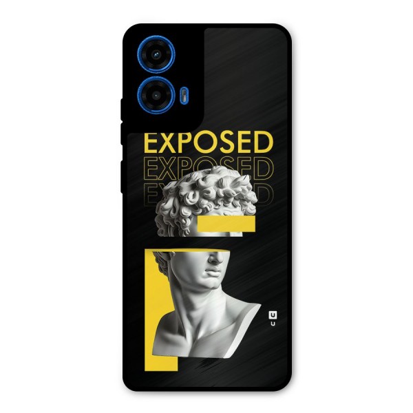 Exposed Sculpture Metal Back Case for Moto G45
