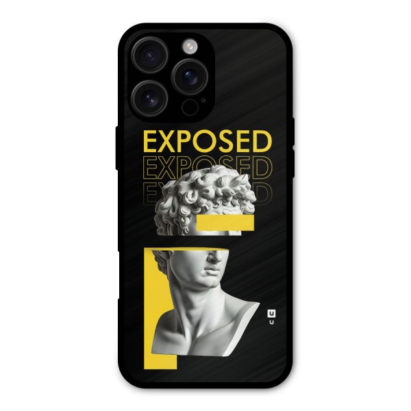 Exposed Sculpture Metal Back Case for iPhone 16 Pro Max