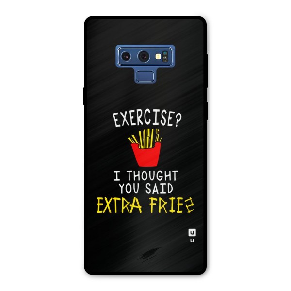 Extra Fries Metal Back Case for Galaxy Note 9