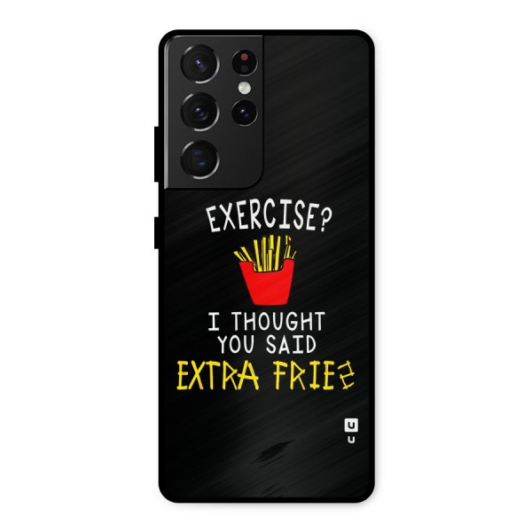 Extra Fries Metal Back Case for Galaxy S21 Ultra 5G