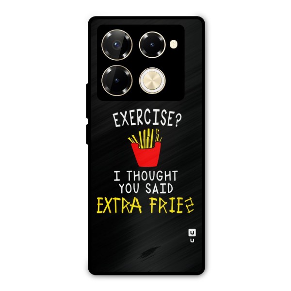 Extra Fries Metal Back Case for Infinix Note 40 Pro Plus