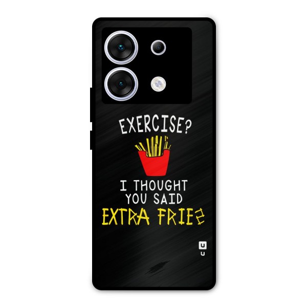 Extra Fries Metal Back Case for Infinix Zero 30 5G
