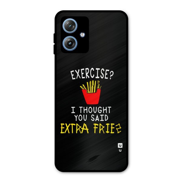 Extra Fries Metal Back Case for Moto G54
