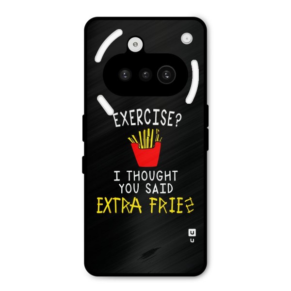 Extra Fries Metal Back Case for Nothing Phone 3a
