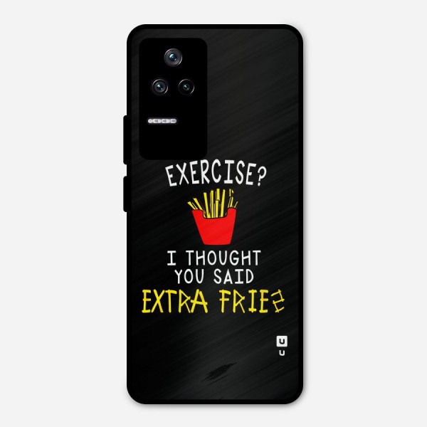 Extra Fries Metal Back Case for Poco F4 5G
