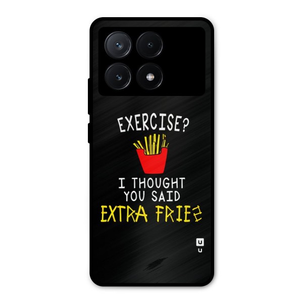 Extra Fries Metal Back Case for Poco X6 Pro