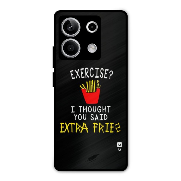 Extra Fries Metal Back Case for Redmi Note 13 5G