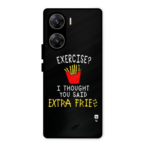 Extra Fries Metal Back Case for Vivo V29e