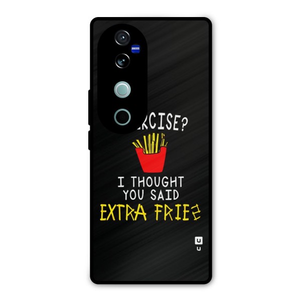 Extra Fries Metal Back Case for Vivo V40