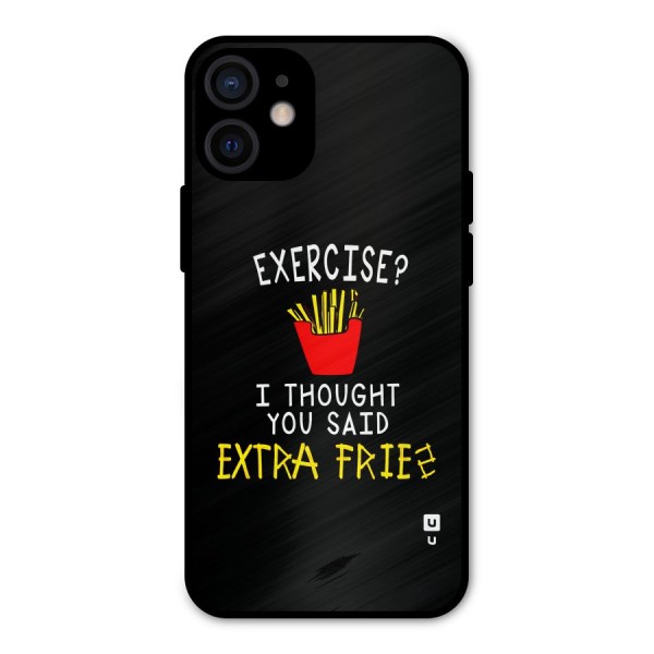 Extra Fries Metal Back Case for iPhone 12 Mini