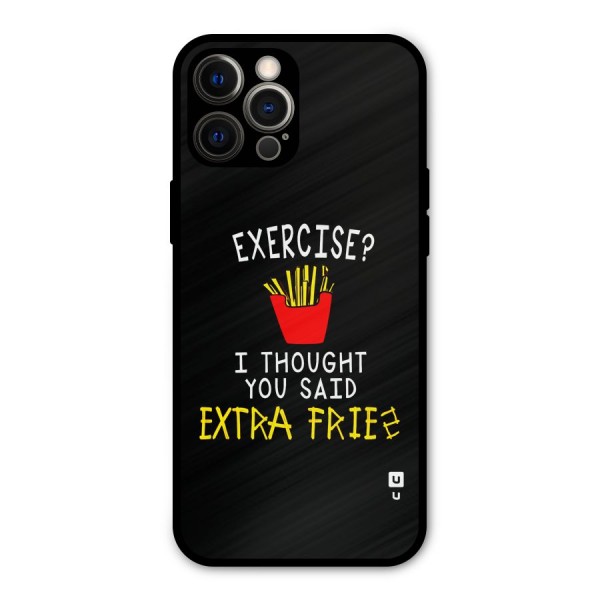 Extra Fries Metal Back Case for iPhone 12 Pro Max