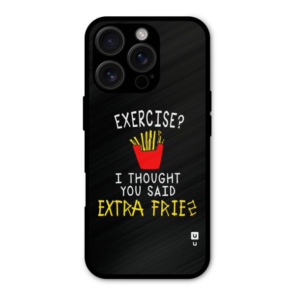 Extra Fries Metal Back Case for iPhone 16 Pro