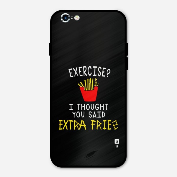 Extra Fries Metal Back Case for iPhone 6 6s