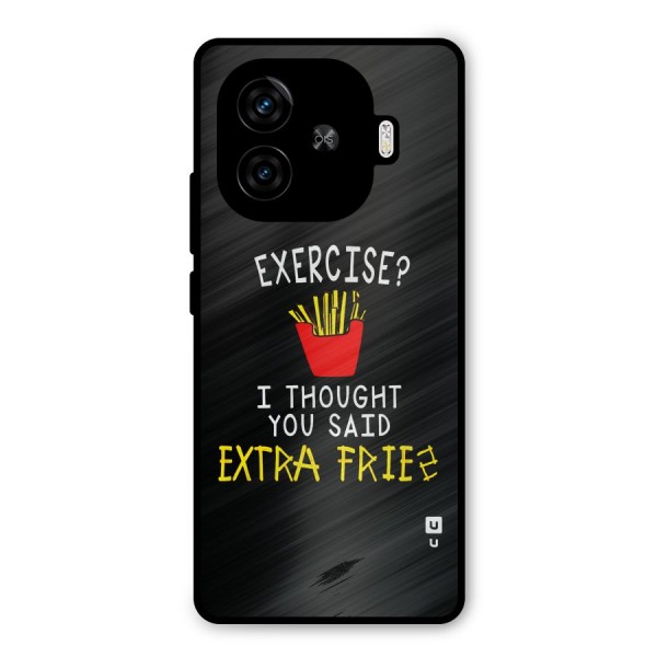 Extra Fries Metal Back Case for iQOO Z9 Turbo