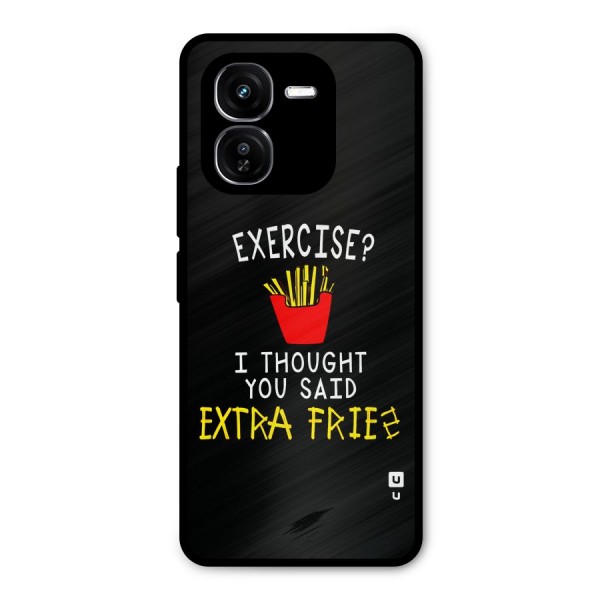 Extra Fries Metal Back Case for iQOO Z9x