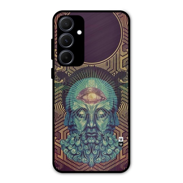 Eye Design Metal Back Case for Galaxy A35