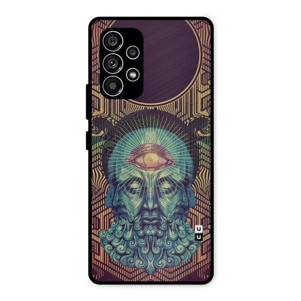 Eye Design Metal Back Case for Galaxy A53 5G