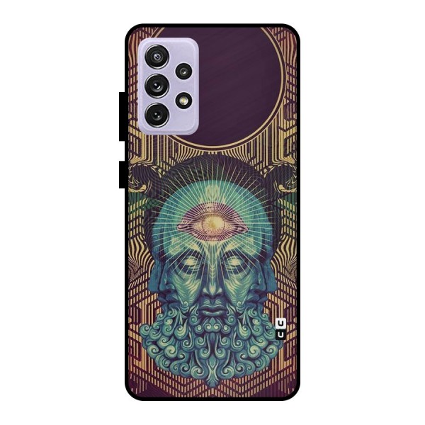Eye Design Metal Back Case for Galaxy A72