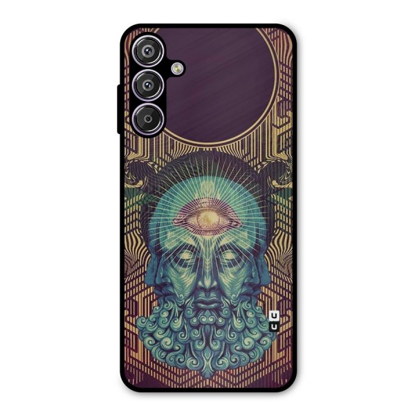 Eye Design Metal Back Case for Galaxy F15
