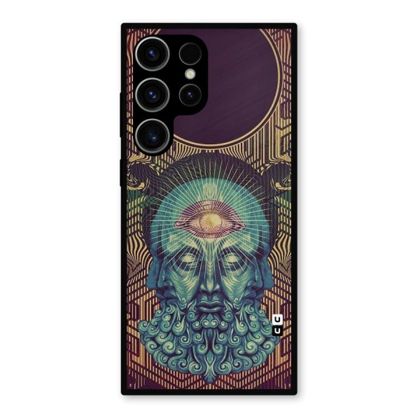 Eye Design Metal Back Case for Galaxy S23 Ultra