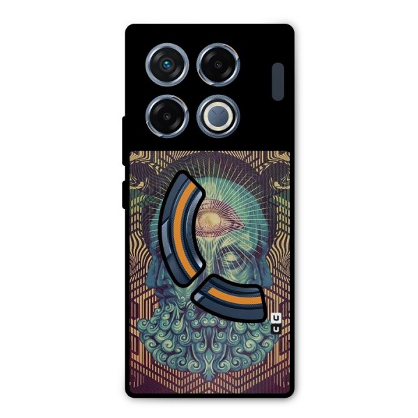 Eye Design Metal Back Case for Infinix GT 20 Pro